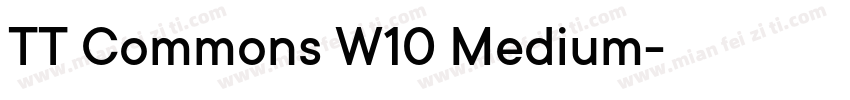 TT Commons W10 Medium字体转换